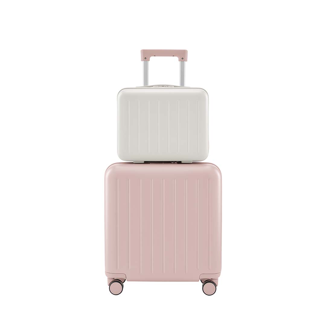 BUNDLE: NINETYGO Lightweight Pudding Luggage 18” & Mini Pudding Travel Case 13"