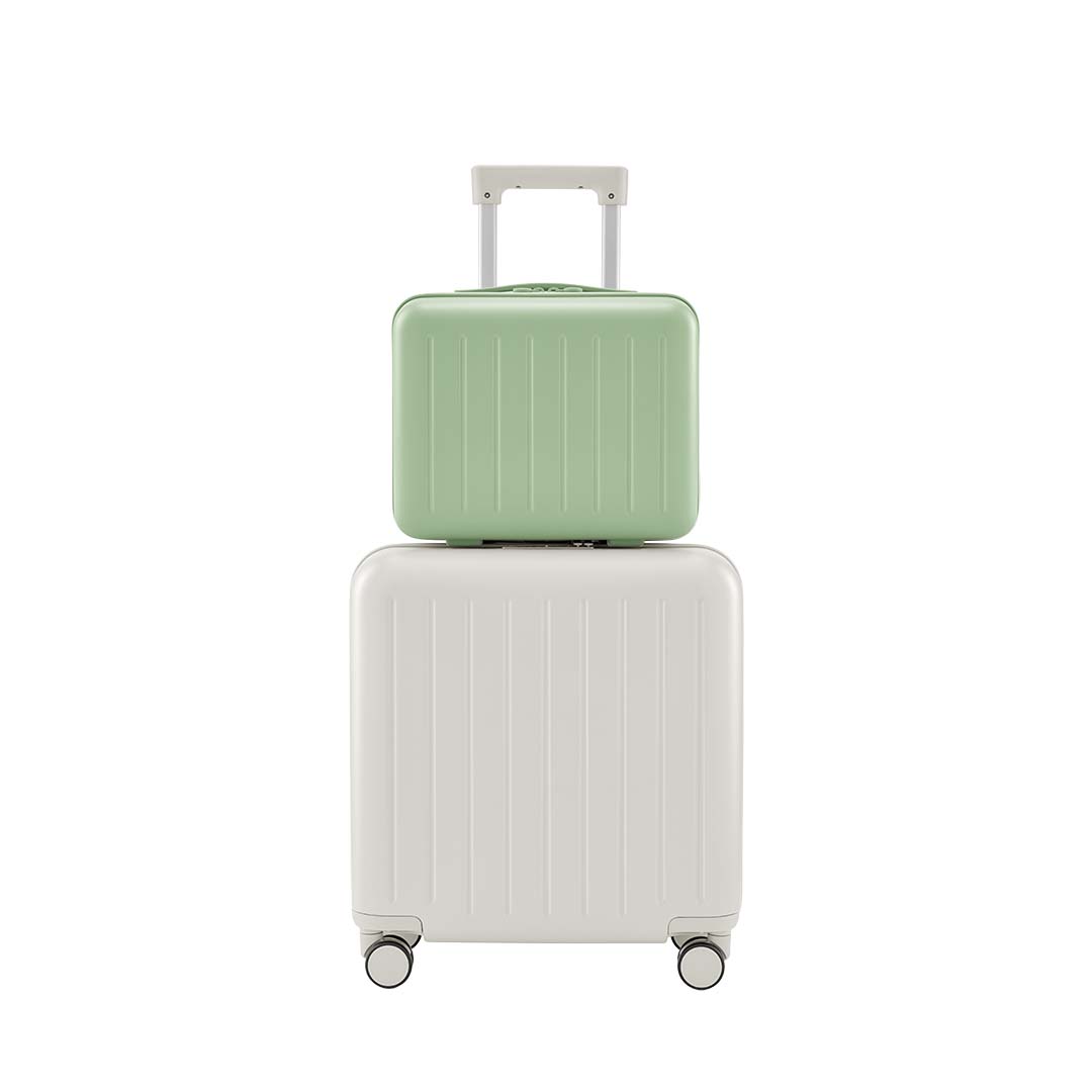 BUNDLE: NINETYGO Lightweight Pudding Luggage 18” & Mini Pudding Travel Case 13"