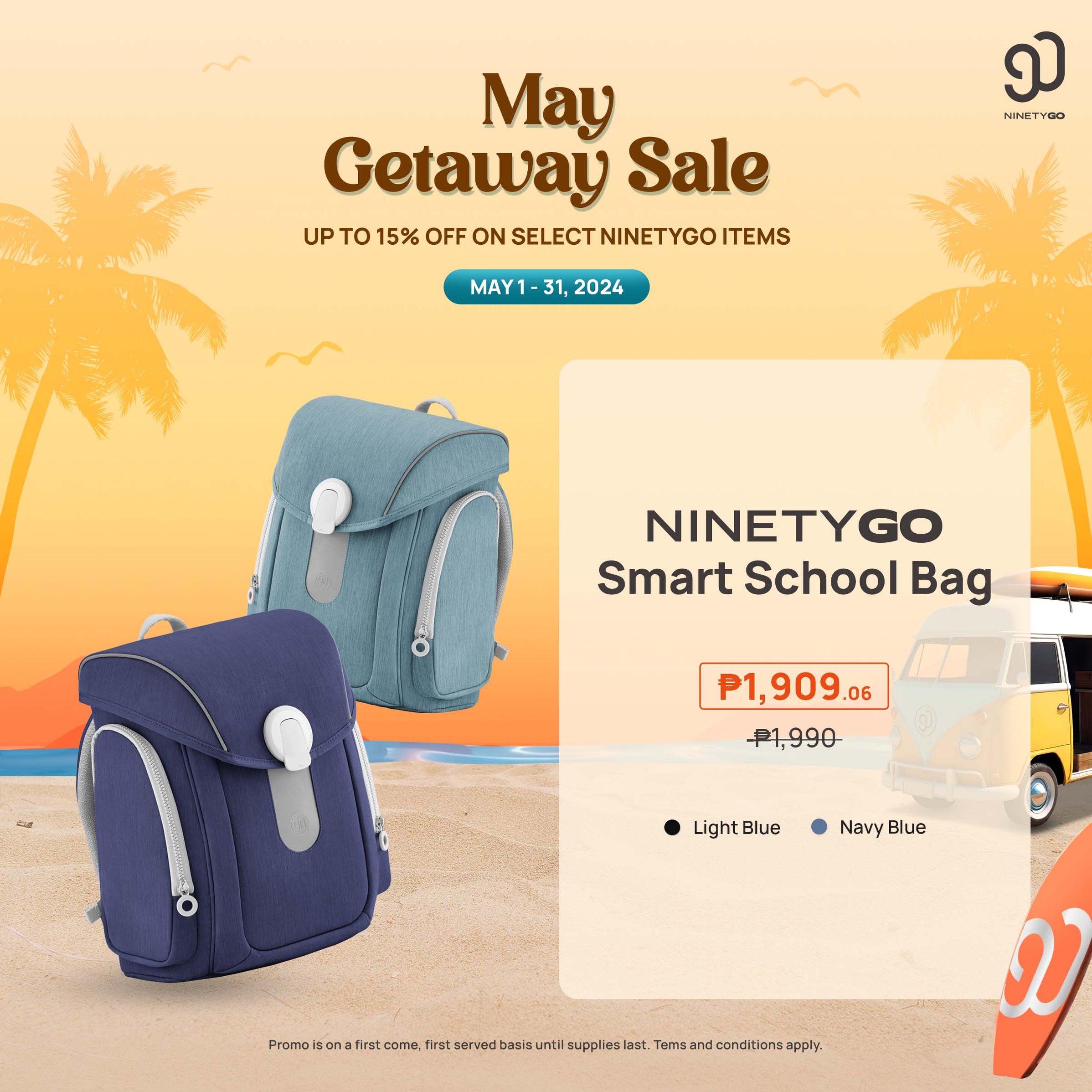 NINETYGO Smart School Bag | NINETYGO Philippines